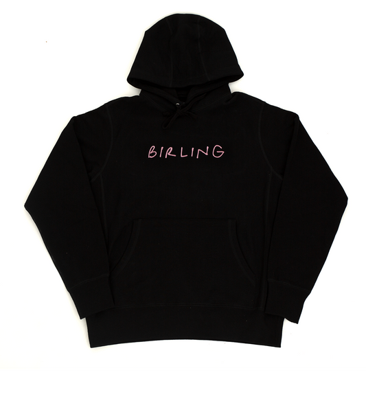 First T Hoodie - Black / Dusty Rose