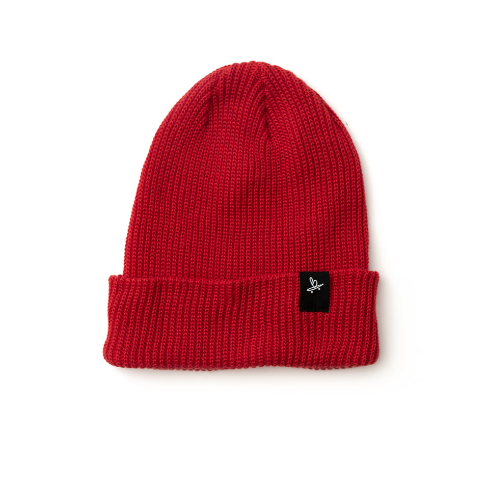 Beart Loose Knit Beanie - Red