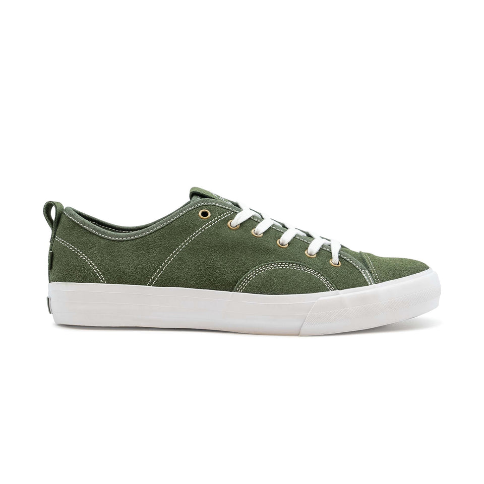 State - Harlem - Rifle Green/White Suede
