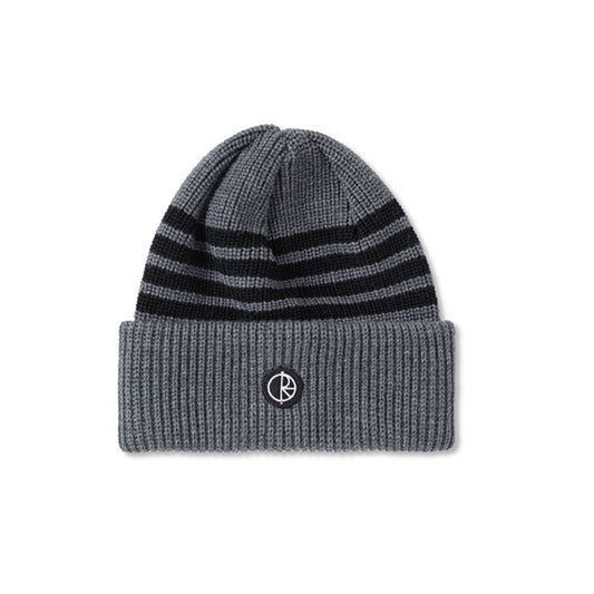 Polar - Stripe Merino Beanie - Grey