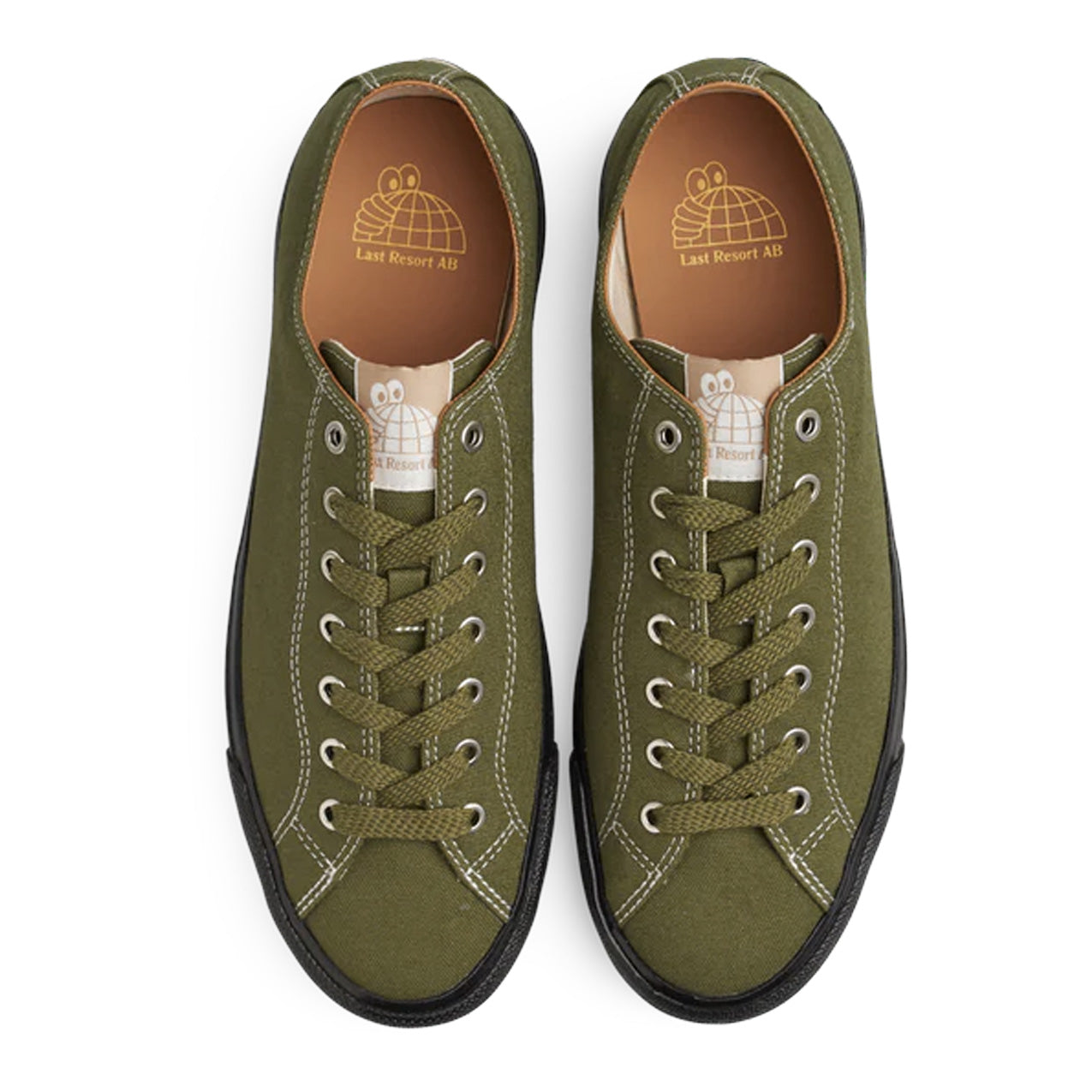 Last Resort AB - VM003 Lo Canvas - Leaf Green/Black