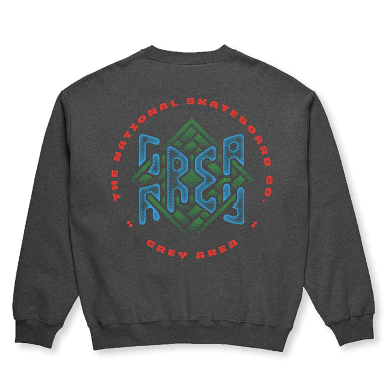 The National Skateboard Co X Grey Area - Crewneck - Dark Grey