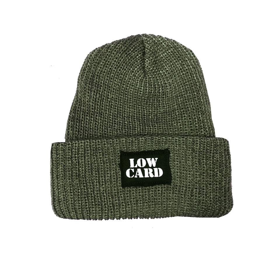 Low Card - Knit Beanie - Olive