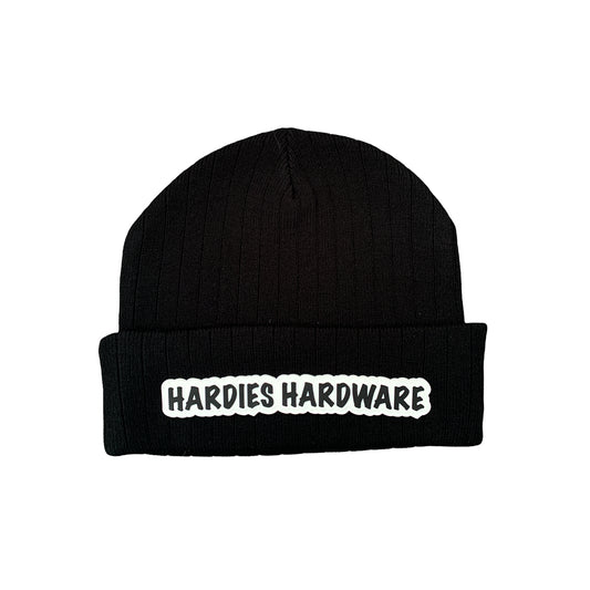 Hardies Hardware - Patch Beanie - Black/White