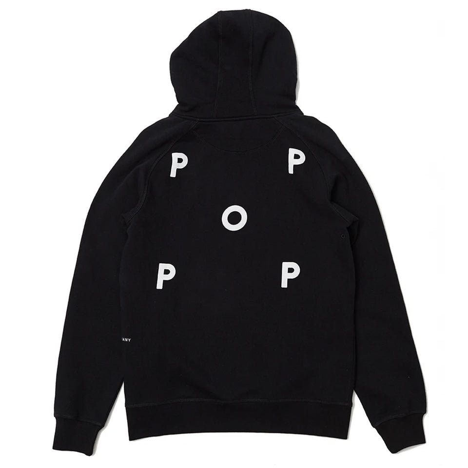 Pop Trading Company - Hooded Logo Sweater - Black