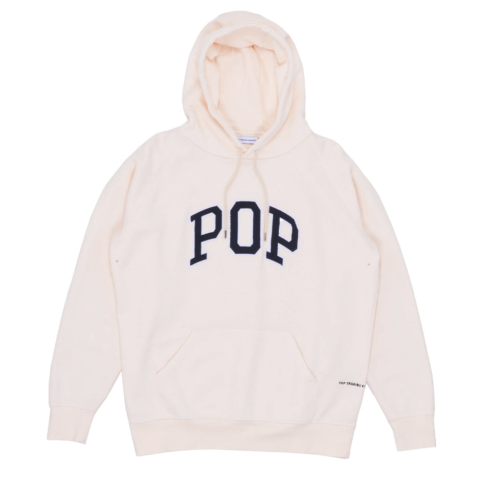 Pop Trading Company - Arch Hooded Sweater - Off White