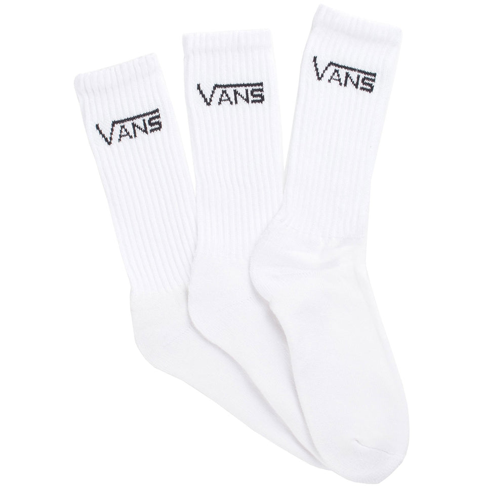 Vans - Classic 3 Pack Crew Sock - White