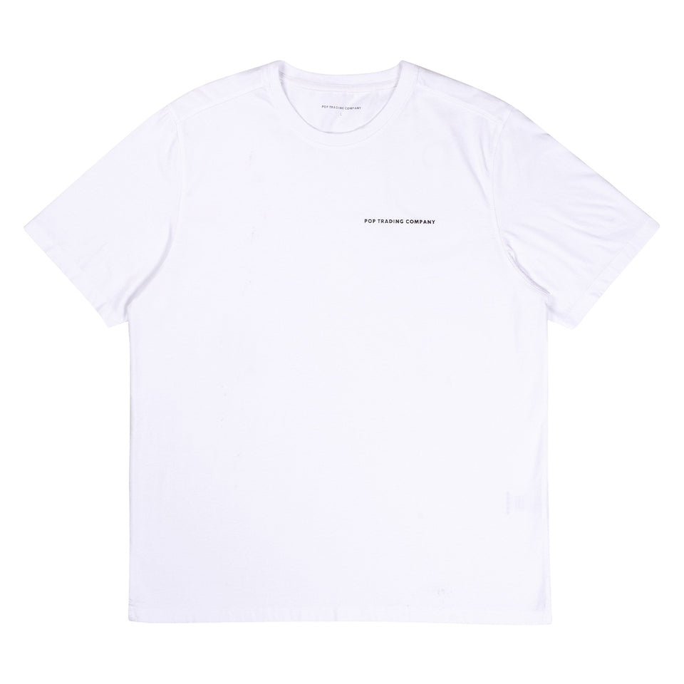 Pop Trading Company - Logo T-Shirt - White/Black